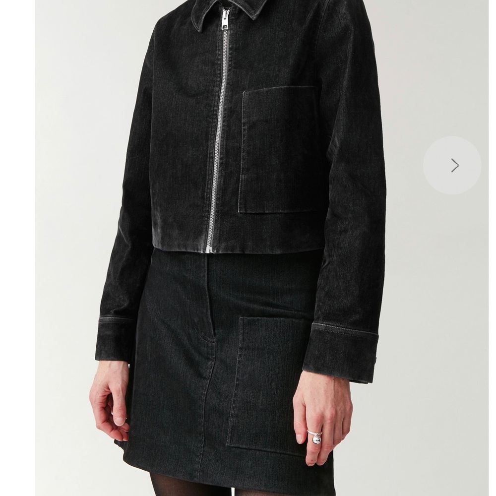 COS Velvet denim black Set
